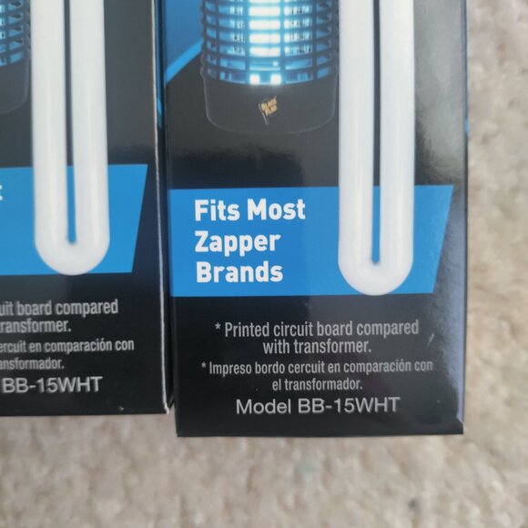 NEW Lot of 3 - Black Flag 15 watt Bug Zapper Light Bulbs Replacement BB-15WHT - Picture 4 of 5